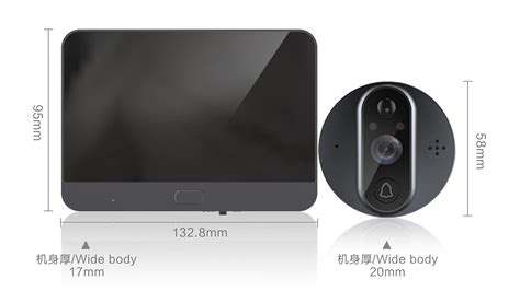 Tuya Peephole Hd Video Door Camera Wifi 4.3inch Lcd Screen Wireless ...