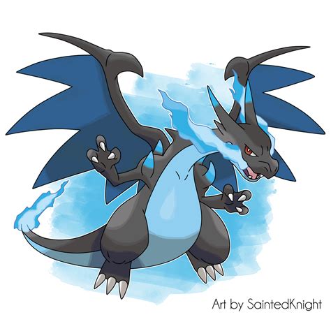 Mega-Charizard X by SaintedKnight on DeviantArt