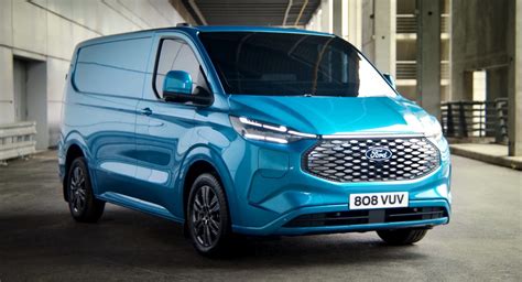 2023 Ford E-Transit Custom Is An Electric Van With A Futuristic Face ...