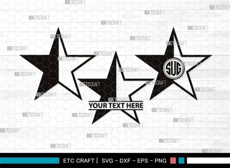 Stars Monogram, Stars Silhouette, Stars SVG, Glowing Stars Svg, Shooting Stars Svg, Sparkle ...