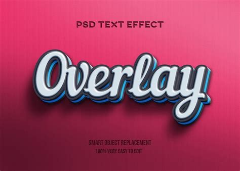 Premium Vector | Modern bold overlay text style editable font effect