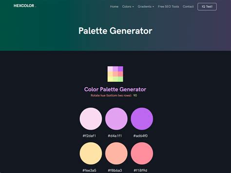 Color Palette Generator :: Behance