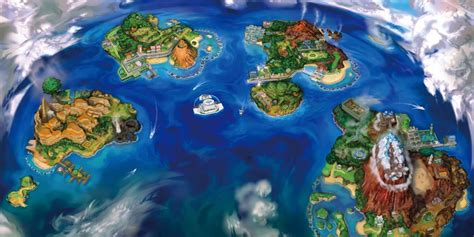 Full Pokemon World Map All Regions