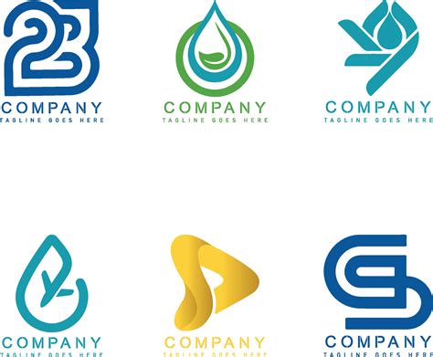 Set of company logo design ideas 2147485 Vector Art at Vecteezy