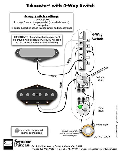 Telecaster 3 Way Switch Diagram