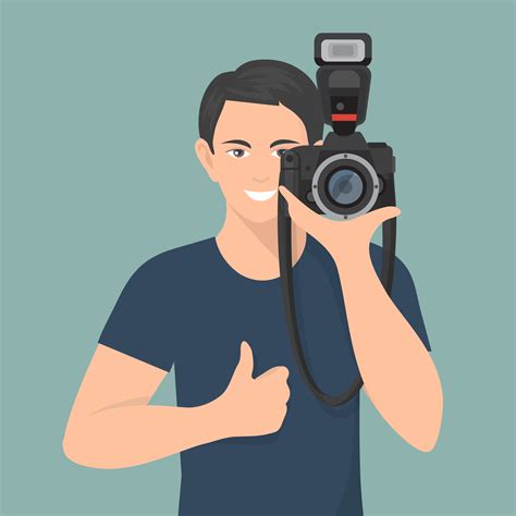 Photographer Flat Illustration 466463 Vector Art at Vecteezy