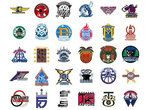 NBA teams Logo redesign by Zick Lin at Coroflot.com