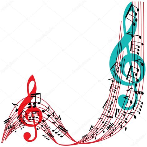 Colorful Music Notes Border | Free download on ClipArtMag