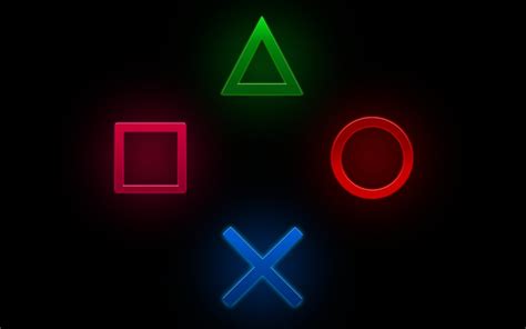 Playstation, Signs, Black Background wallpaper | games | Wallpaper Better