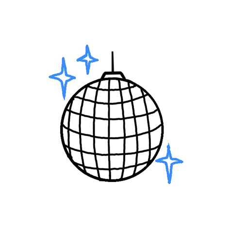 How to Draw a Disco Ball - Step by Step Easy Drawing Guides - Drawing Howtos