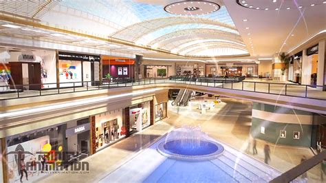 3D Real Estate Walkthrough of Shopping Mall Interior- Mall Rendings