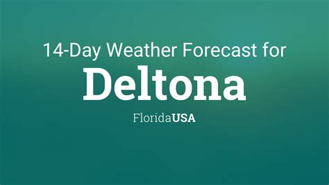 Deltona, Florida, USA 14 day weather forecast