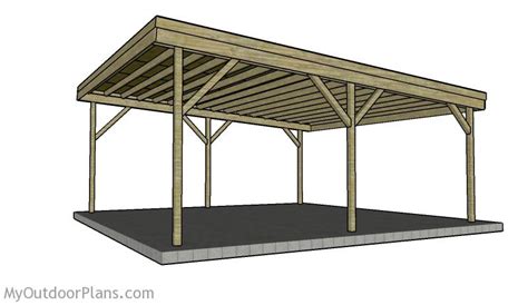 2 Car Carport Plans | MyOutdoorPlans