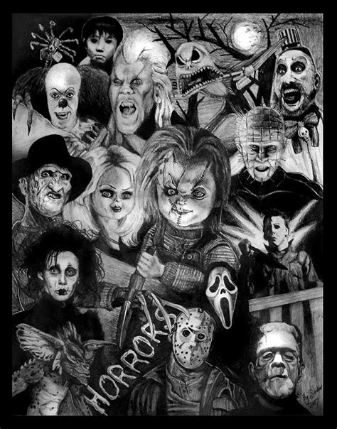 190 best Black and White Horror images on Pinterest | Horror art ...