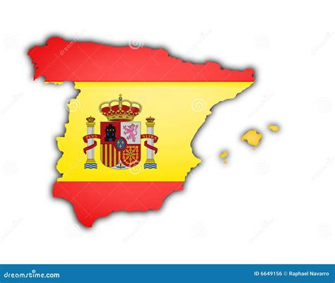 Flag And Map Of Spain Royalty Free Stock Image - Image: 6649156