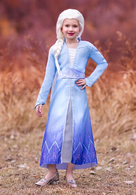 Frozen 2 Prestige Elsa Girls Costume