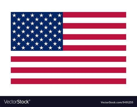 National political official us flag Royalty Free Vector