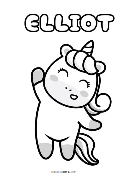 Elliot Name Coloring Pages - Coloring Nation