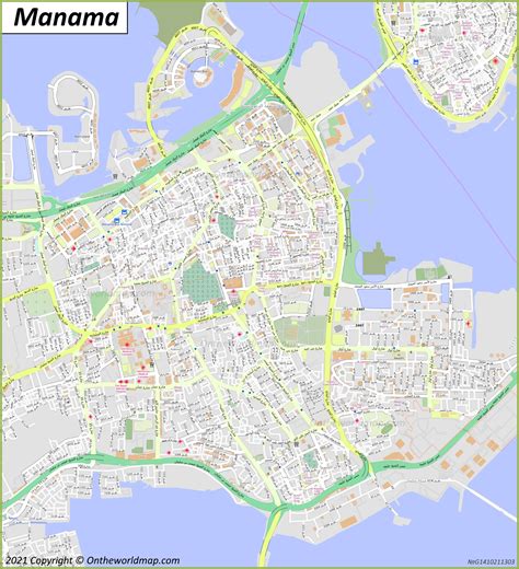 Manama Map | Bahrain | Detailed Maps of Manama