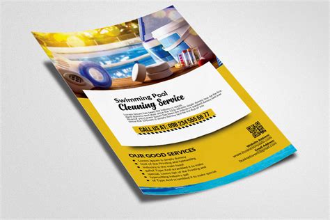 Pool Cleaning Flyer Template By Designhub | TheHungryJPEG