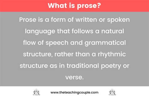 Poetry vs. Prose? - The Teaching Couple