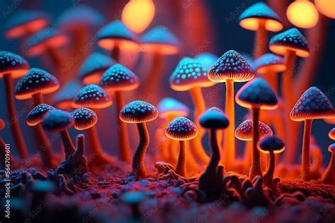 Mushroom Wallpaper ,Fantasy Wallpaper, 4K, Mushroom Light, Fantasy Mushroom, Jungle, Forest ...