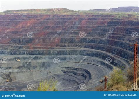 Iron Ore Open Pit Mining, Quarry Stock Photo - Image of ferric, hole: 139548306