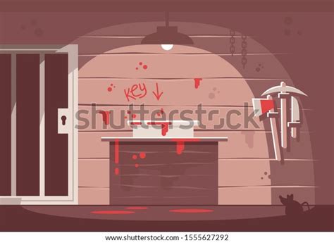 Horror Themed Escape Room Flat Vector Stock Vector (Royalty Free) 1555627292 | Shutterstock