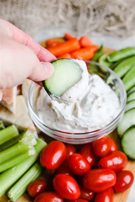 Healthy Veggie Dip Recipe - The Foreign Fork