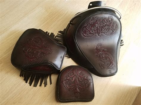 Hand Tooled Motorcycle Seats – Duane Ballard Custom Leather