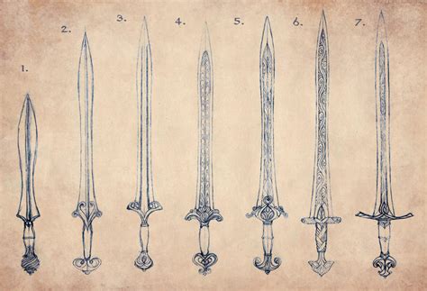 Elven Sword Evolution by Merlkir on DeviantArt