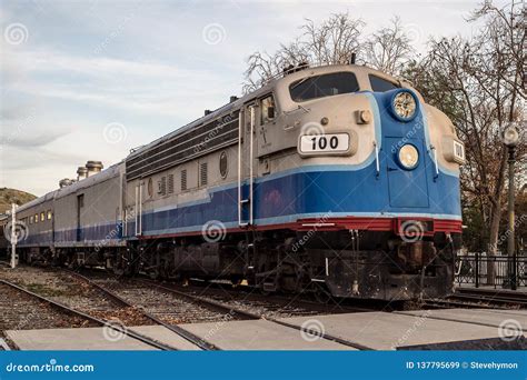 EMD F7 diesel locomotive editorial stock image. Image of division ...