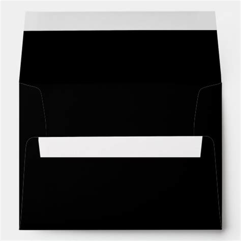 Solid Black A7 5x7 Blank Envelopes | Zazzle