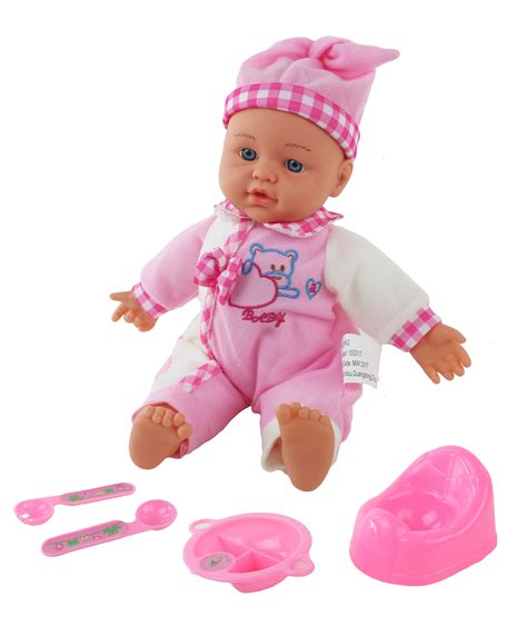 Incredibly Adorable Cute Talking Baby Doll Toy with Cool Accessories, Soft Rubber Doll, Battery ...