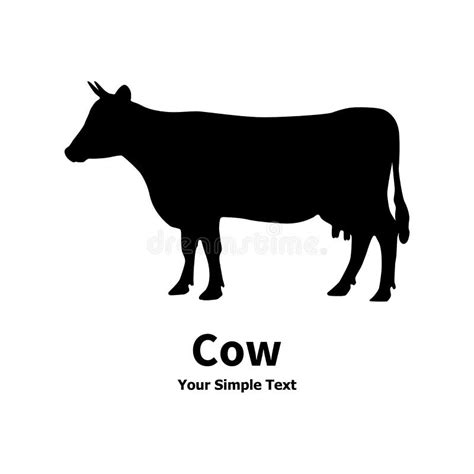 Vector Illustration of a Pet Cow Icon Stock Vector - Illustration of black, farm: 69971110