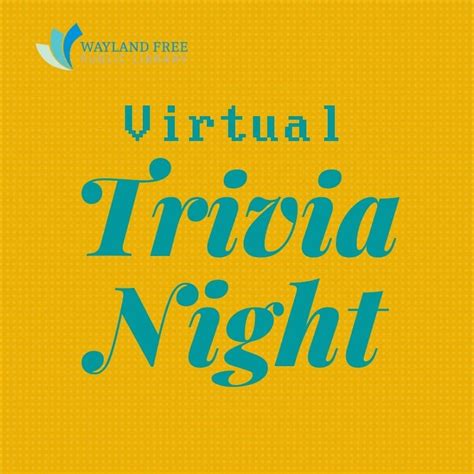 Virtual Trivia Night! - Wayland Free Public Library