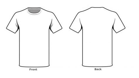 Printable Blank Tshirt Template – Thegreenerleithsocial.org