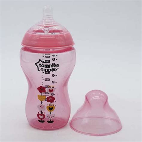 Tommee Tippee Closer To Nature 12oz PP Tinted Bottle Single Pink Color - FunWorld.pk