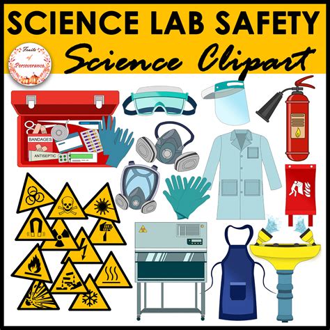 Science Lab Safety Equipment Clipart | Chemistry Lab Safety Signs ...