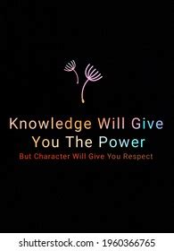 Motivational Quotes Knowledge Power Respect Stock Illustration 1960366765 | Shutterstock