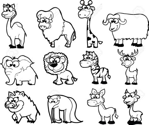 safari animals clipart black and white 10 free Cliparts | Download images on Clipground 2024