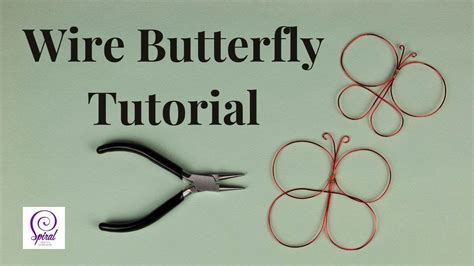 Wire Art Easy Butterfly Tutorial for Beginners | Spiral Crafts - YouTube