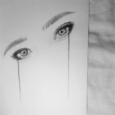 teary eyes drawing | Eye drawing, Drawings, Art