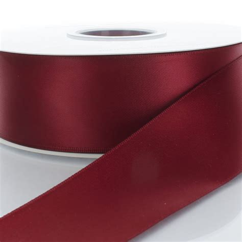 Maroon Double Face Satin Ribbon Choose Width / Length - Etsy