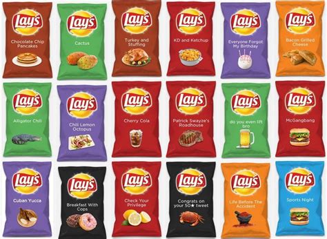 Choose your Lay's | Lay's Do Us a Flavor Parodies | Lays flavors, Potato chip flavors, Weird snacks