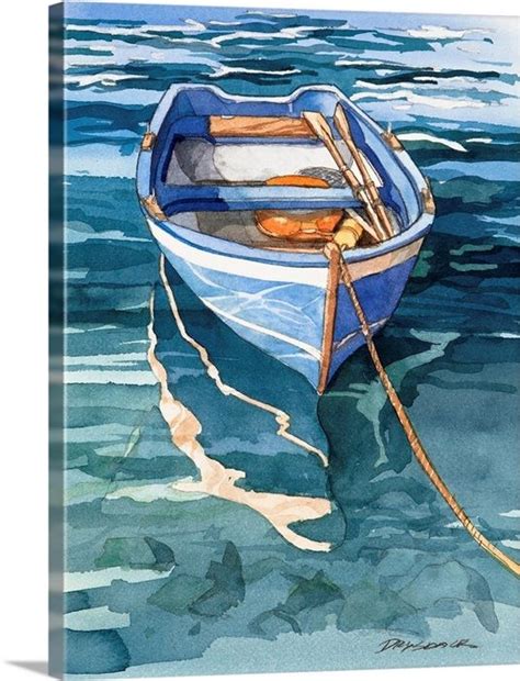 Vernazza Reflection | Reflection art, Watercolor boat, Boat painting