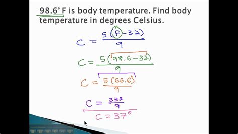 Convert Units - Temperature Conversion - YouTube