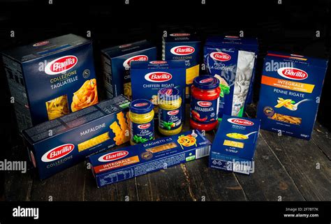 BARILLA products. Various types of pasta, spaghetti, sauces. Barilla group produces several ...