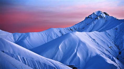 Sunset over a Snowy Mountain Australia - Photorator