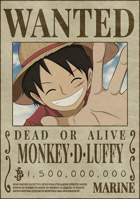 Luffy Wanted Poster Digital Art By Shiro Vexel Pixels | The Best Porn ...